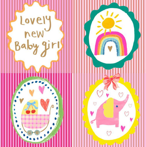 Picture of LOVELY NEW BABY GIRL CARD